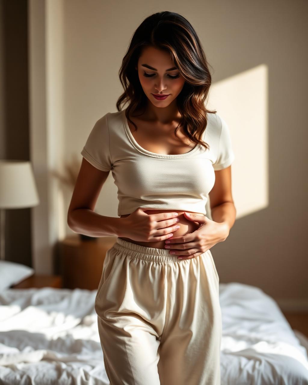 Mujer post-parto con diástasis de rectos abdominales — Instituto Rubí